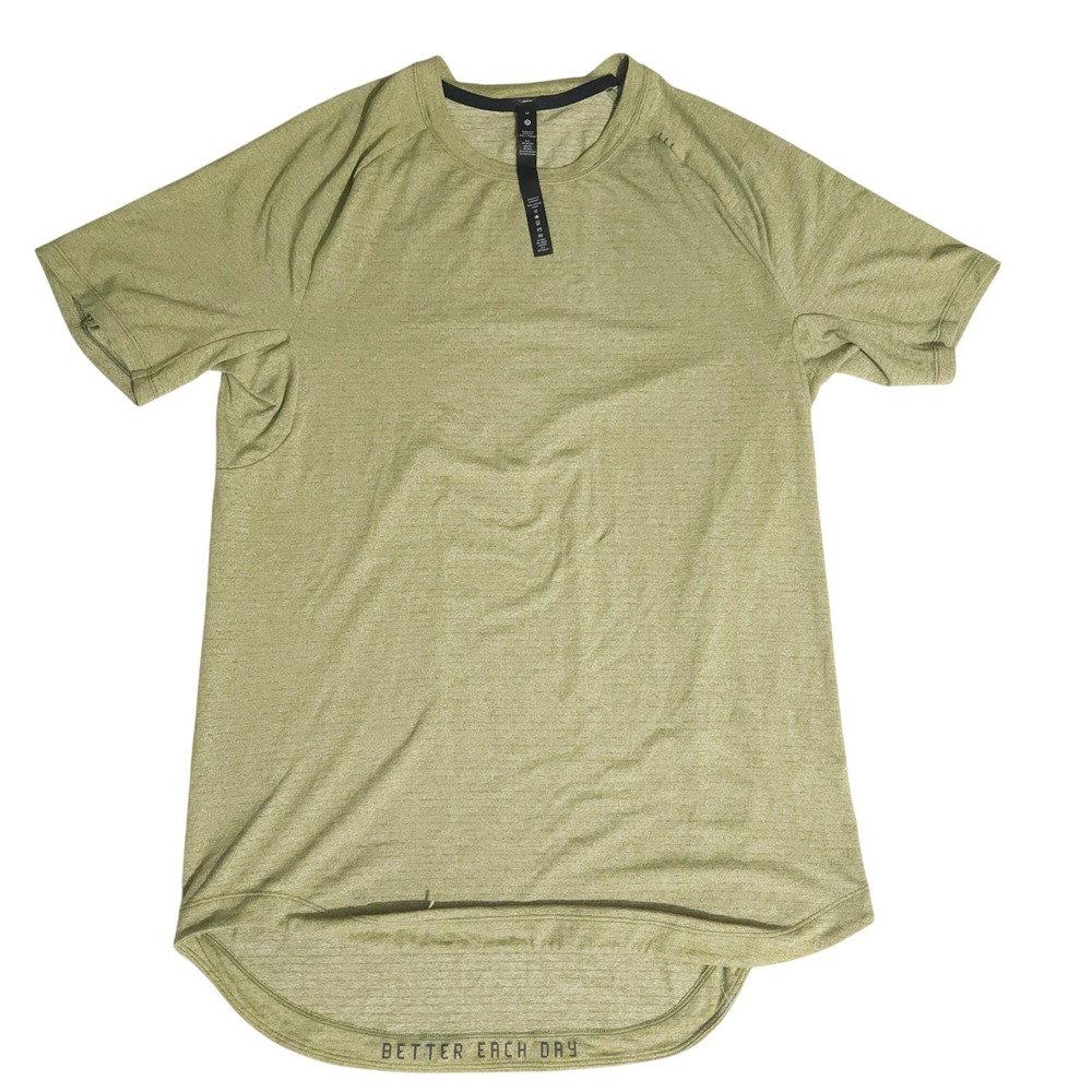 Lululemon Metal Vent Tech 2.0 Short Sleeve Shirt Green Heather Mens Size M
